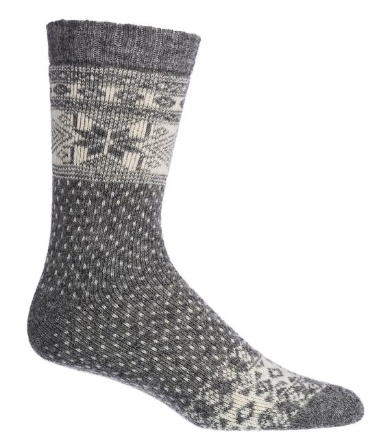 2 Paar TippTexx 24 Norweger Trend-Socken mit Merino- und Alpakawolle